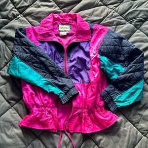 VINTAGE PANASIA 90s style colorful bomber jacket